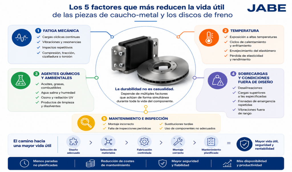 5 factores que más reducen la vida útil